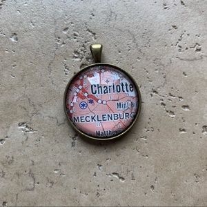 Charlotte NC map pendent